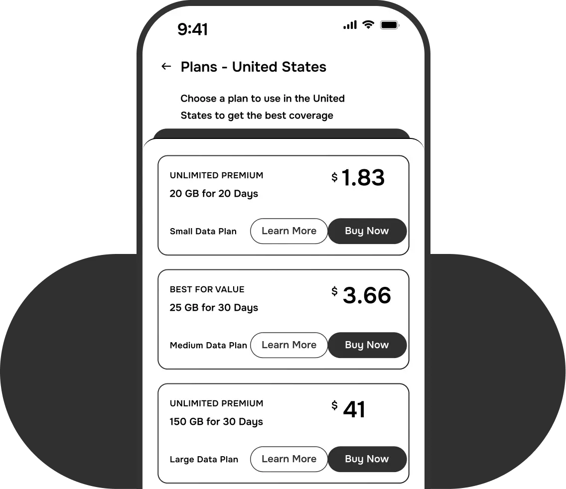 Buy a data plan